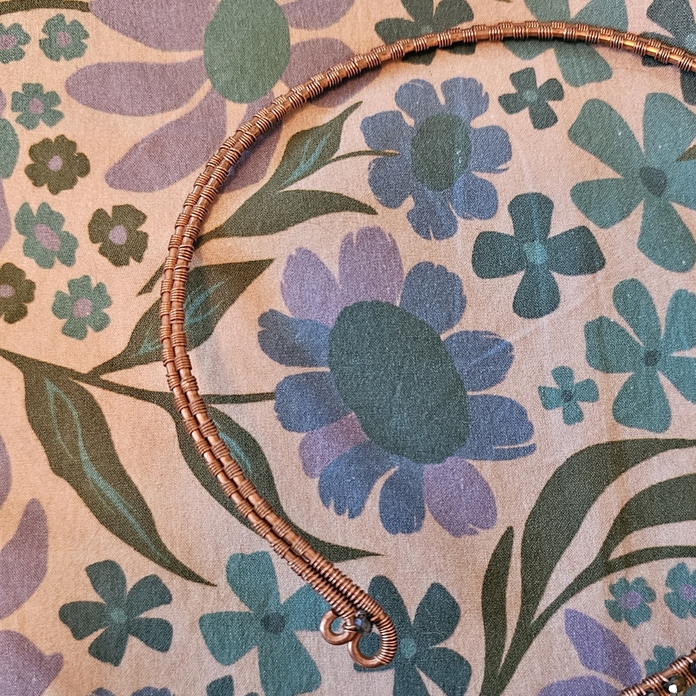 🐍 Copper and Beaded Snake Necklace 🐍 - Picture 3 of 5